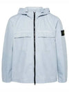 Wappen Old Effect Hooded Jacket Light Blue - STONE ISLAND - BALAAN 2