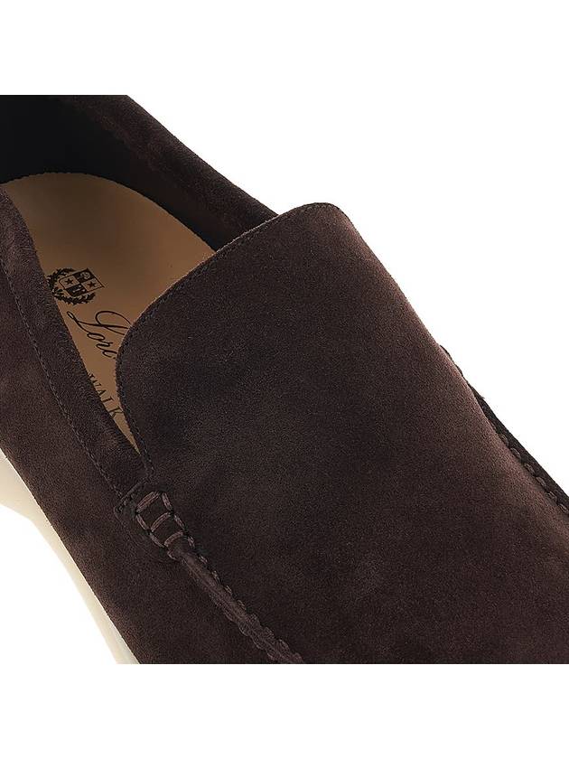 Summer Work Suede Loafers Brown - LORO PIANA - BALAAN.