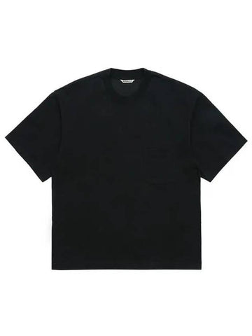 Unisex Cotton Jersey TShirt Black A23ST01SU BK - AURALEE - BALAAN 1