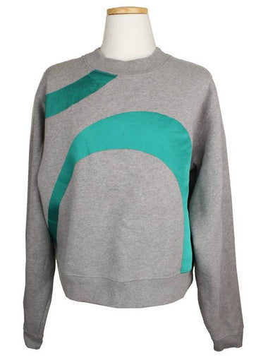 Acne Melange Gray Print Brushed Sweatshirt M - ACNE STUDIOS - BALAAN 1