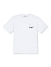 Embroidery Logo Crew Neck Short Sleeve T-Shirt White - MSGM - BALAAN 2