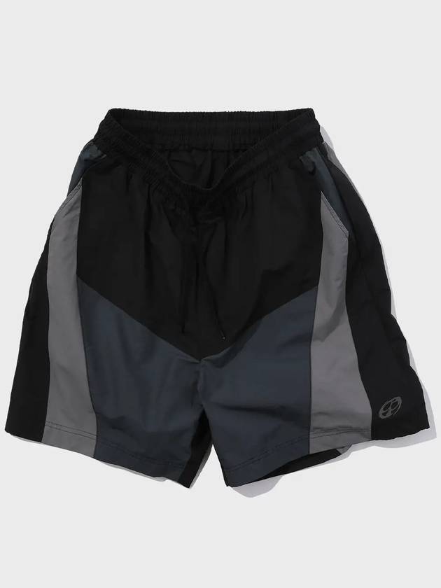 Mixed nylon block shorts black - CPGN STUDIO - BALAAN 2