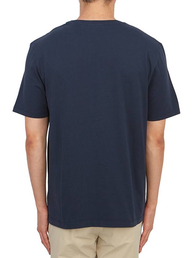 Fox Head Patch Classic Short Sleeve T-Shirt Ink Blue - MAISON KITSUNE - BALAAN 4