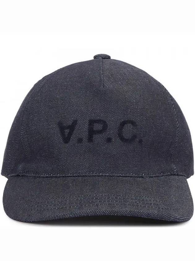 VPC Velvet Logo Denim Ball Cap Blue - A.P.C. - BALAAN 2