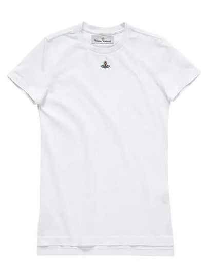 Embroided ORB Peru Short Sleeve T-Shirt White - VIVIENNE WESTWOOD - BALAAN 2