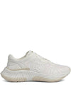 Interlocking G Chunky Leather Low Top Sneakers White - GUCCI - BALAAN 1