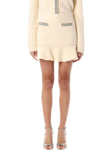 Self-Portrait Soft Knit Mini Skirt - SELF PORTRAIT - BALAAN 1