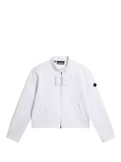 Paraglide Biker Mid Layer Zip-Up Jacket White - J.LINDEBERG - BALAAN 2