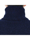 Heart Logo Cashmere Turtleneck Navy - AMI - BALAAN 9