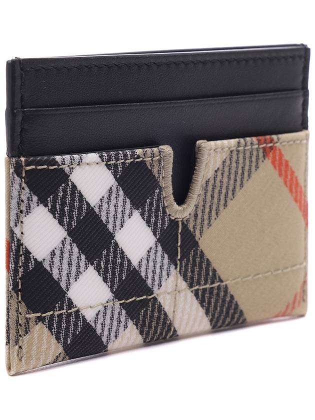 Snip Check Card Wallet Sand - BURBERRY - BALAAN 4