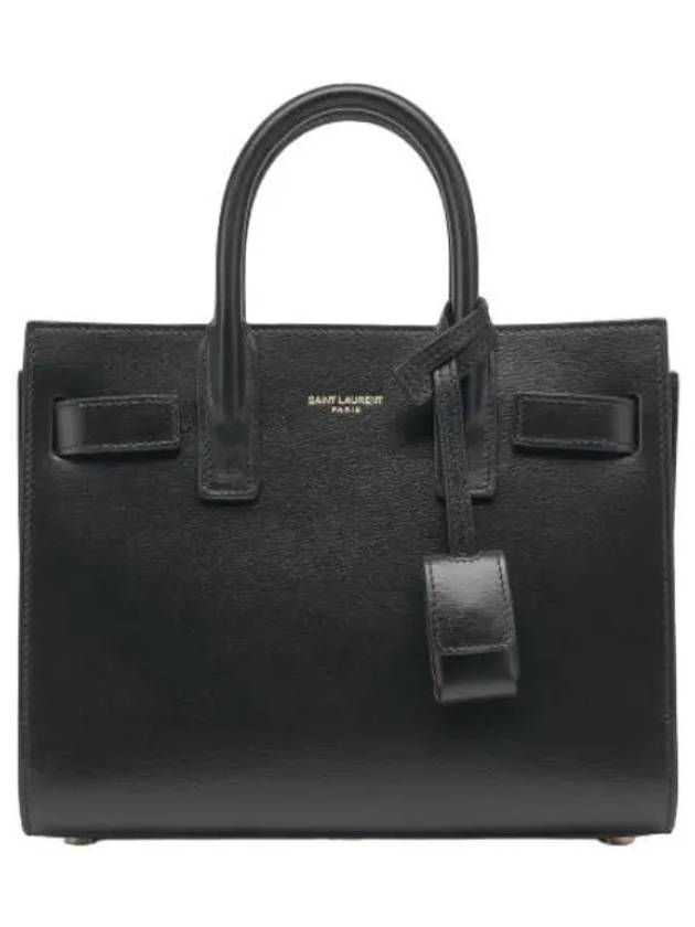 Nano Classic Sac de Jour Bag Black Handbag Tote - SAINT LAURENT - BALAAN 1