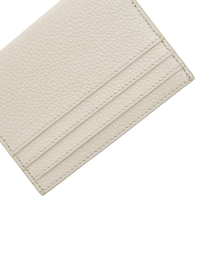 Embroidered Logo Calfskin Card Wallet Ivory - MARNI - BALAAN 8