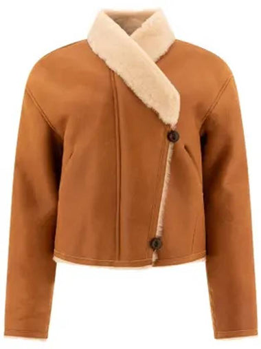 Eriana Reversible Suede Lambskin Leather Single Coat Cinnamon - ISABEL MARANT - BALAAN 1