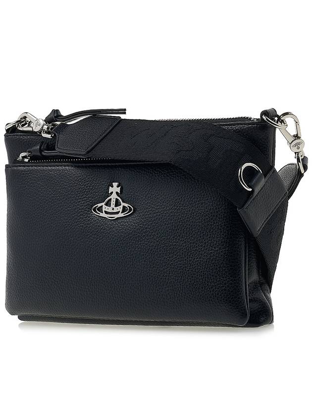 Penny Logo Zipper Cross Bag Black - VIVIENNE WESTWOOD - BALAAN 3