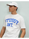 Men s Athletics Short Sleeve T Shirt 50 5 SS Tee White - STUSSY - BALAAN 6