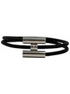 Tunis Tresse Palladium Bracelet Noir - HERMES - BALAAN 2