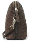 Chunky Fellini Leather Cross Bag Dark Brown - DRAGON DIFFUSION - BALAAN 4