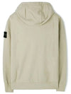 Wappen Patch Cotton Fleece Hoodie Beige - STONE ISLAND - BALAAN 3