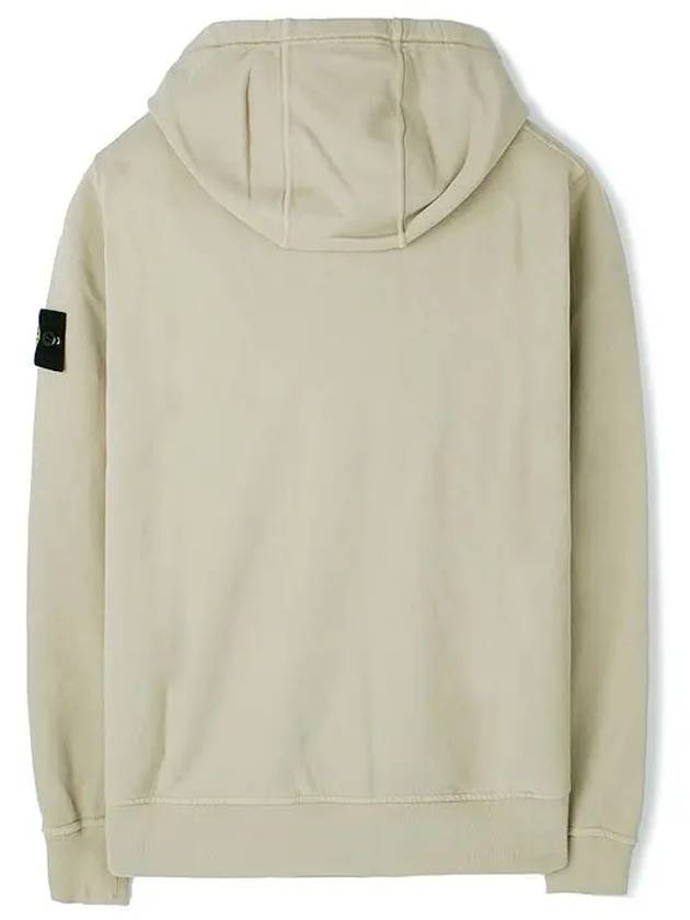 Wappen Patch Cotton Fleece Hoodie Beige - STONE ISLAND - BALAAN 3