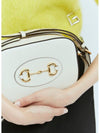 Horsebit 1955 Small Shoulder Bag White - GUCCI - BALAAN 6