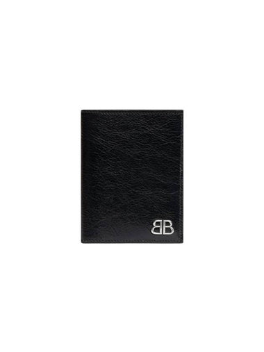 Monaco VerticalHalf Wallet Black - BALENCIAGA - BALAAN 1