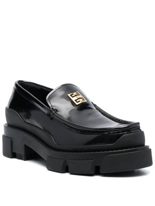 4G Terra Leather Loafers Black - GIVENCHY - BALAAN 4