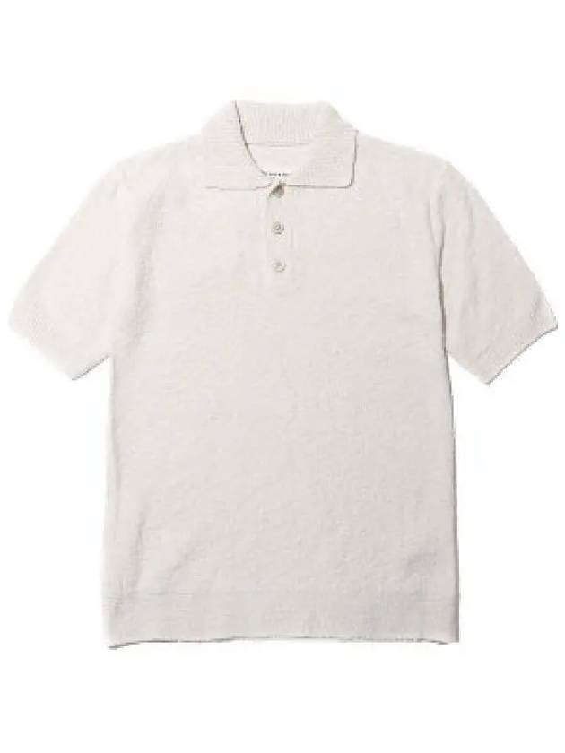 Nostalgic Boucle Knit Polo Shirt Off White - MAISON MARGIELA - BALAAN 2