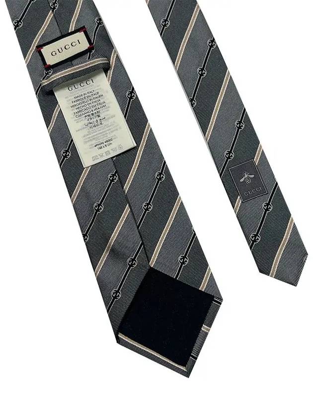 Interlocking Tie 499696 4B002 1265 Gray - GUCCI - BALAAN 6