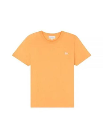 Baby Fox Patch Regular Short Sleeve T-Shirt Orange - MAISON KITSUNE - BALAAN 1