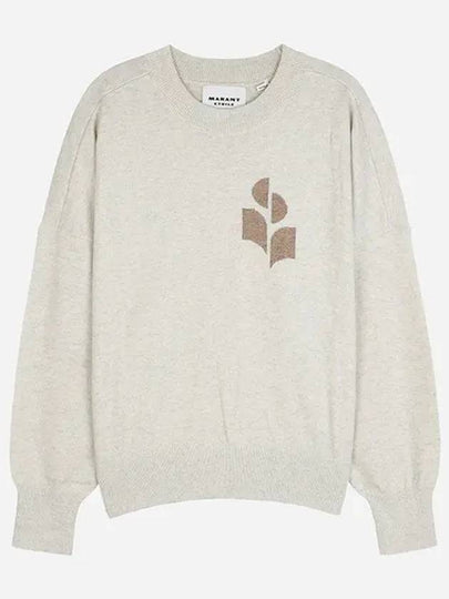 Marisans Logo Knit Top Light Grey - ISABEL MARANT - BALAAN 2