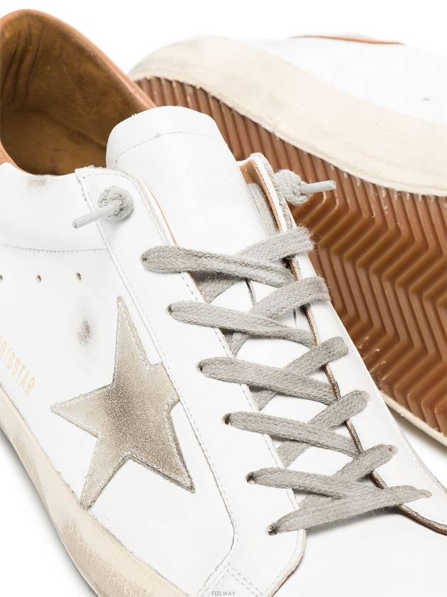 Superstar Brown Tab Sneakers White - GOLDEN GOOSE - BALAAN 5