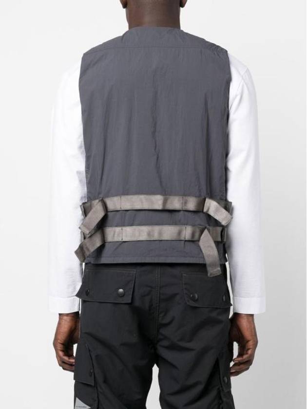 Mid Layer Cotton Vest Grey - TEN C - BALAAN 3