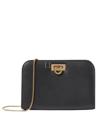 Diana Small Clutch Bag Black - SALVATORE FERRAGAMO - BALAAN 2