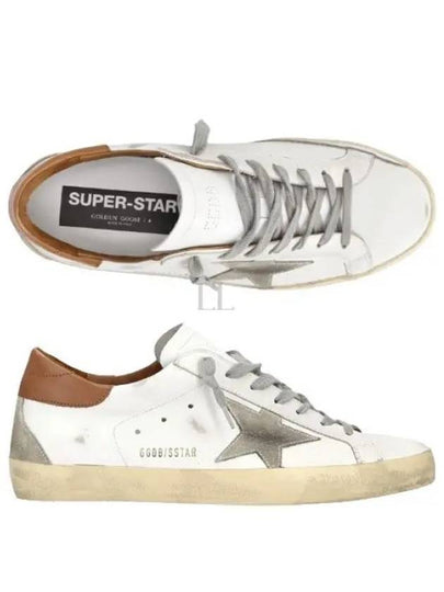 Superstar Brown Tab Sneakers White - GOLDEN GOOSE - BALAAN 2