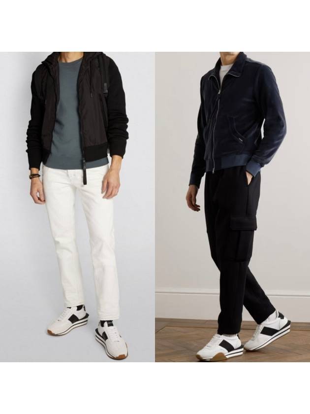 james sneakers white black - TOM FORD - BALAAN 7