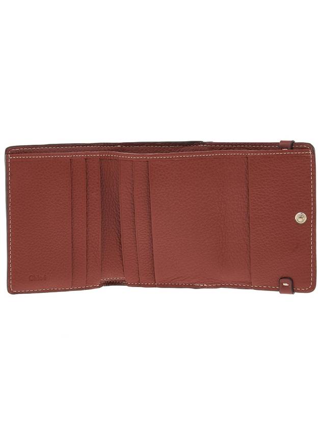 Darryl Flap Tri-Fold Small Bicycle Wallet Sepia Brown - CHLOE - BALAAN.