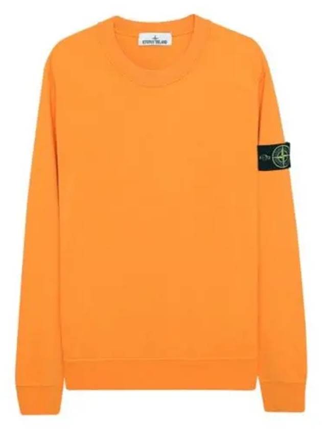 Wappen Patch Crew Neck Sweatshirt Orange - STONE ISLAND - BALAAN 2