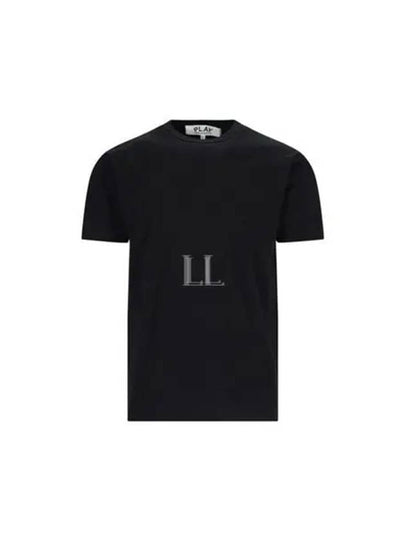 Heart Patch Short Sleeve T Shirt Black - COMME DES GARCONS PLAY - BALAAN 2