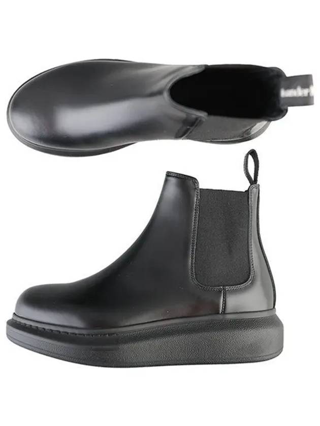 Contrast Panel Chelsea Boots Black - ALEXANDER MCQUEEN - BALAAN 2