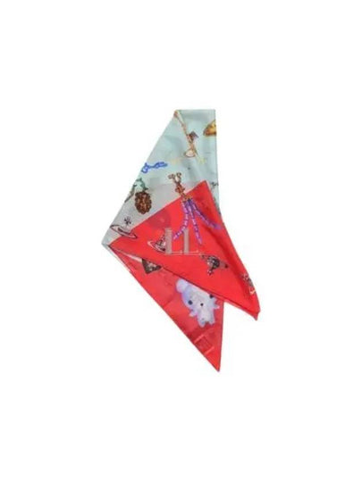 Heart Jeweled Square Silk Scarf Red - VIVIENNE WESTWOOD - BALAAN 2