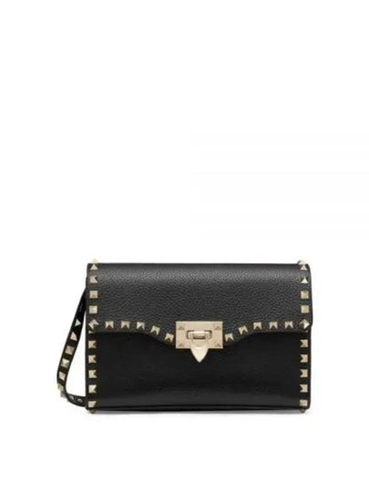 Rockstud Shoulder Bag Black - VALENTINO - BALAAN 2