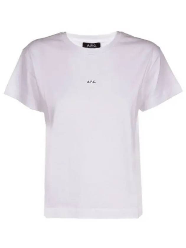 Jade Logo Short Sleeve T-Shirt White - A.P.C. - BALAAN 2