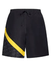 FF Logo Nylon Swim Shorts Black - FENDI - BALAAN 2