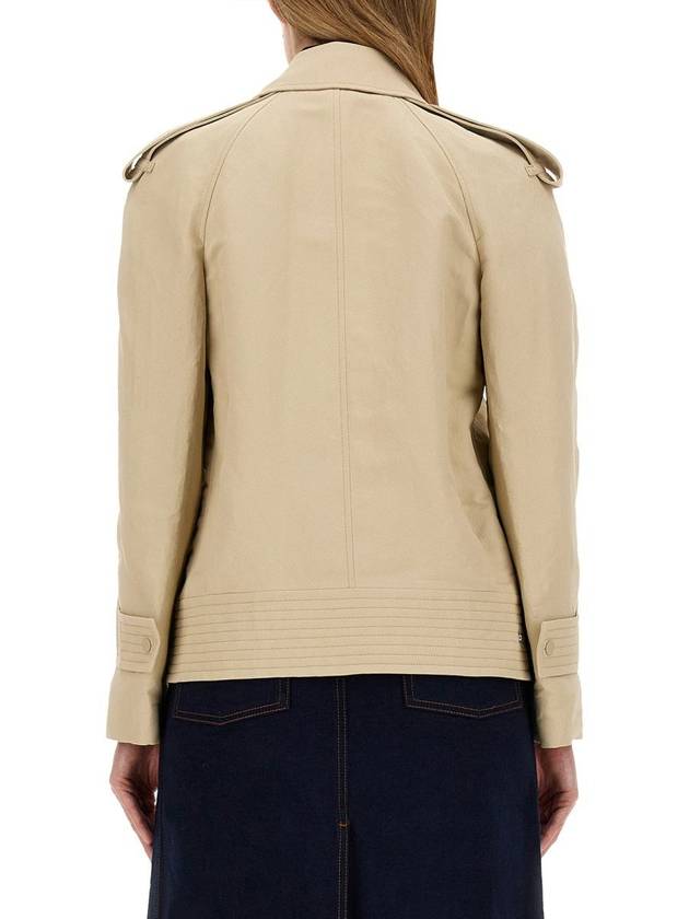 Canvas Trench Jacket Beige - BURBERRY - BALAAN 4