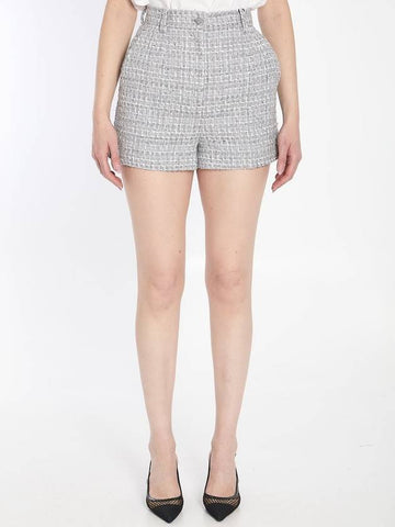 Lamé bouclé shorts - DOLCE&GABBANA - BALAAN 1