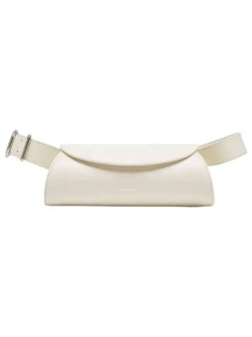 Mini Canolo Shoulder Bag Eggshell - JIL SANDER - BALAAN 1