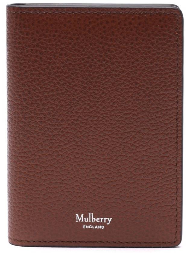 Pebble Logo Print Card Wallet Brown - MULBERRY - BALAAN 3