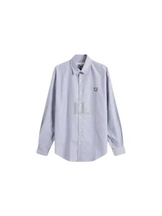 Contour Fox Head Skate Long Sleeve Shirt Blue - MAISON KITSUNE - BALAAN 2