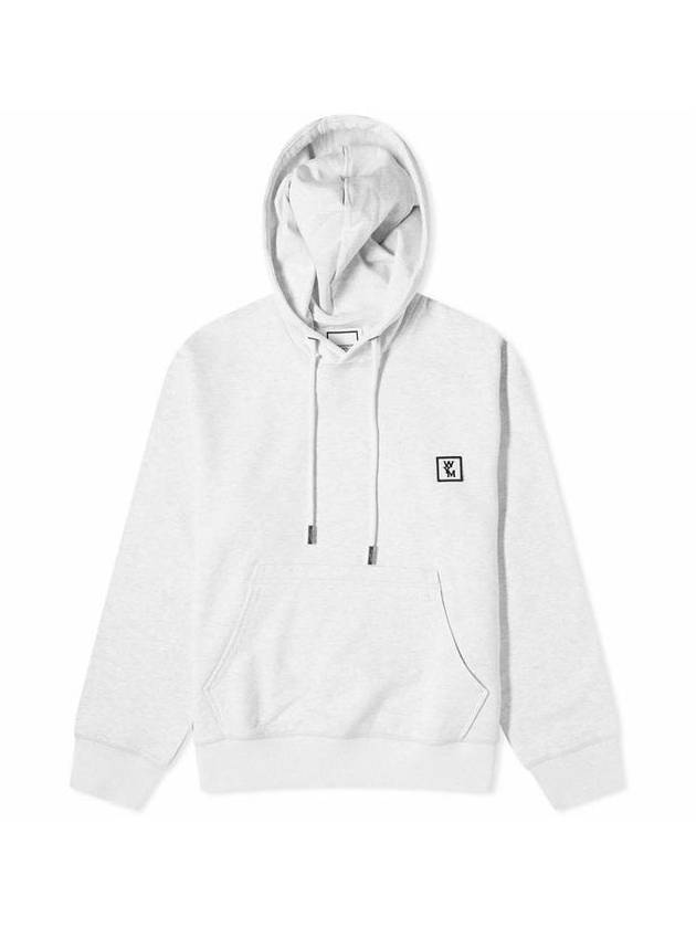 Back Logo Cotton Hoodie Grey - WOOYOUNGMI - BALAAN 1