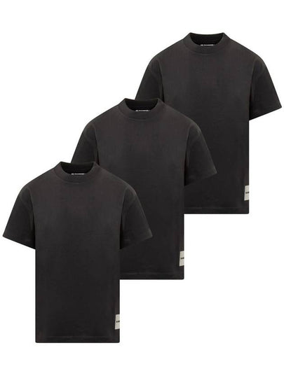 Women's Organic Cotton Long Sleeve T Shirt 3 Pack Black - JIL SANDER - BALAAN 2